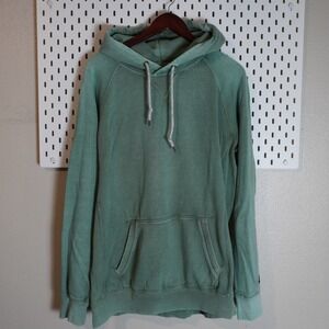 American Eagle Mens Hoodie Sweatshirt Green Cotton Blend‎ Large LT Pullover